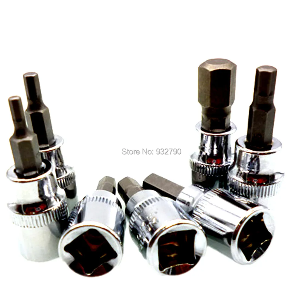 7pcs Hex Allen Key Bit Sockets Metric Set 3/8" Dr Drive H3 H4 H5 H6 H7 H8 H10 CR-V Screwdriver Bit H3-H10 Screw Driver Socket
7pcs Hex Allen Key Bit Sockets Metric Set 3/8" Dr Drive H3 H4 H5 H6 H7 H8 H10 CR-V Screwdriver Bit H3-H10 Screw Driver Socket