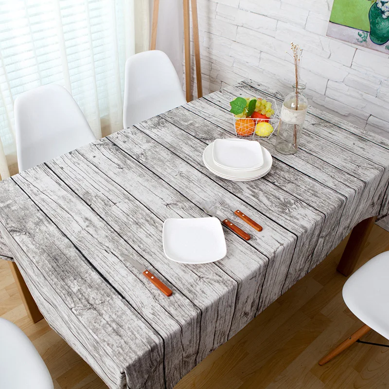 Pastoral Rectangular Tablecloth Cotton Wood Grain Table Cover Set Grey Tablecloths for wedding Banquet Decoration toalha de mesa
Pastoral Rectangular Tablecloth Cotton Wood Grain Table Cover Set Grey Tablecloths for wedding Banquet Decoration toalha de mesa