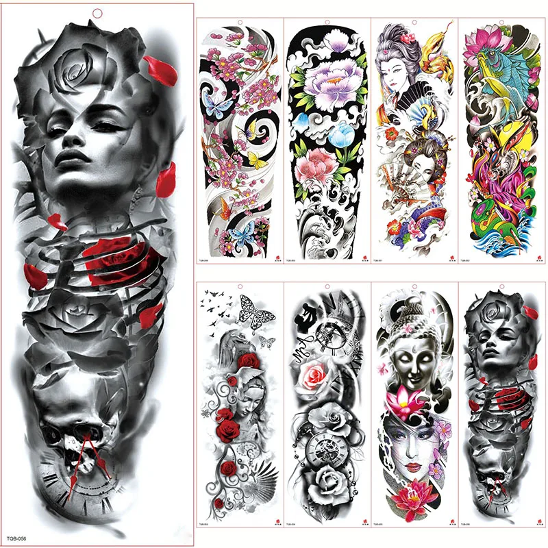 Large Arm Sleeve Tattoo Waterproof Temporary Tattoo Sticker Rose Clock Full Flower Tatoo Body Art Tattoo Girl
Large Arm Sleeve Tattoo Waterproof Temporary Tattoo Sticker Rose Clock Full Flower Tatoo Body Art Tattoo Girl