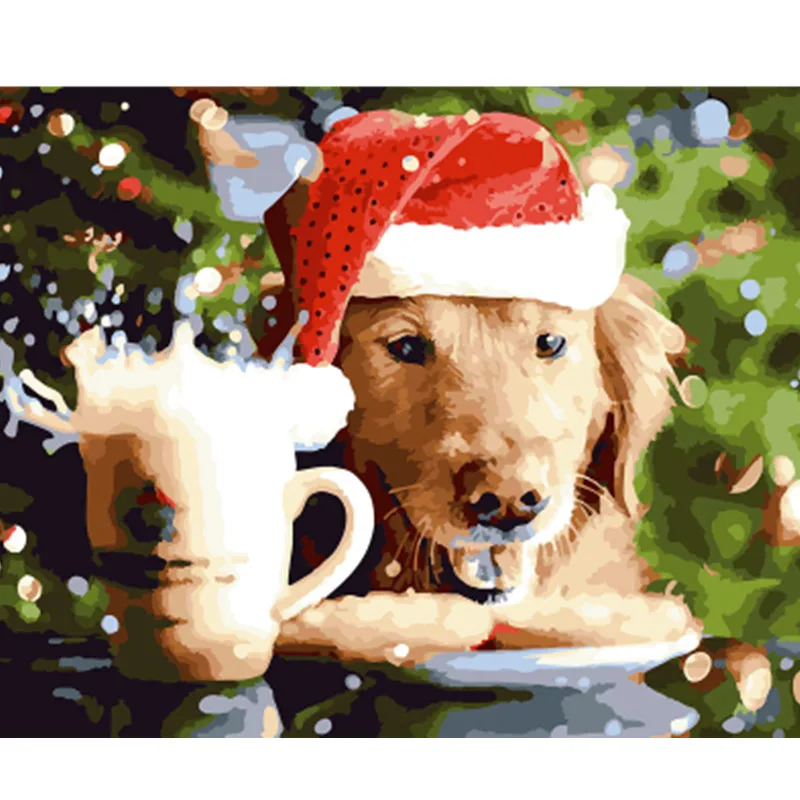 DRAWJOY Framed Picture Christmas Dog DIY Painting By Numbers Christmas Gift Home Decor For Living Room Hand Unique Gifts GX22293
DRAWJOY Framed Picture Christmas Dog DIY Painting By Numbers Christmas Gift Home Decor For Living Room Hand Unique Gifts GX22293