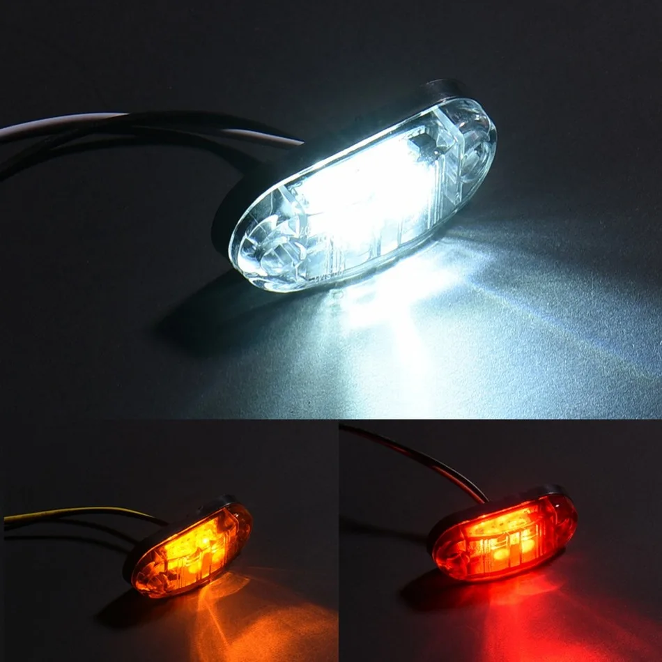 2pcs Waterproof ABS Piranha LED Brake Signal Lamp Side Marker Blinker Light 12/24V White Yellow Red For Car Truck Trailers
2pcs Waterproof ABS Piranha LED Brake Signal Lamp Side Marker Blinker Light 12/24V White Yellow Red For Car Truck Trailers