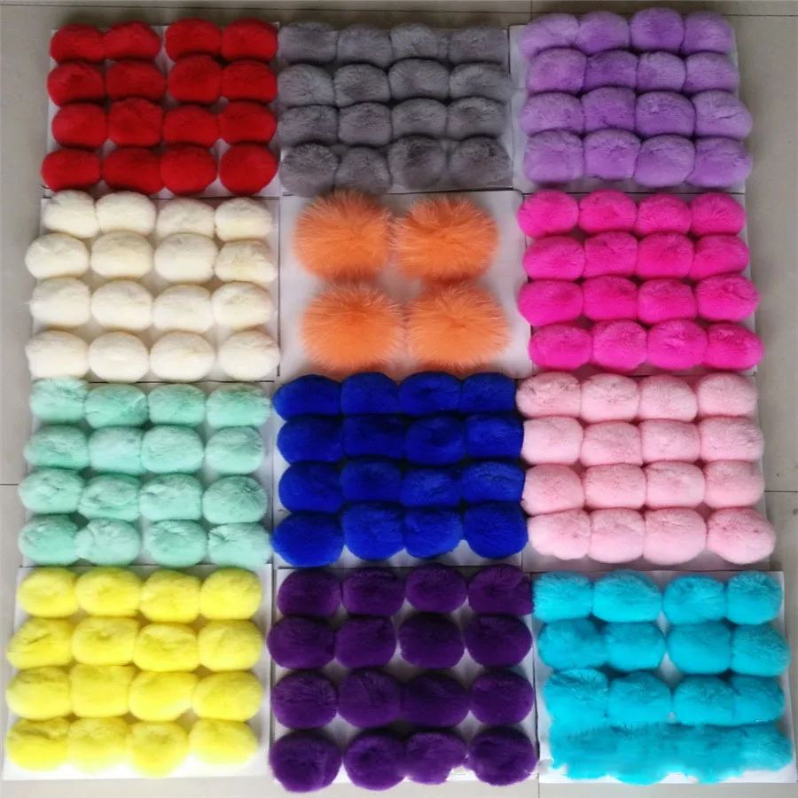8CM Real Fur Pompons Natural Rex Rabbit Hair Ball bulb Pom Pom Bulb for Keychain Bag Pendant poret clef for DIY 16PCS Wholesale
8CM Real Fur Pompons Natural Rex Rabbit Hair Ball bulb Pom Pom Bulb for Keychain Bag Pendant poret clef for DIY 16PCS Wholesale
