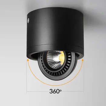 360 degree adjust Surface Mounted COB LED Downlight Dimmable 3W 6W 9W 12W 15W 20W wall Sconce Art Gallery exhibition hall Lamp
360 degree adjust Surface Mounted COB LED Downlight Dimmable 3W 6W 9W 12W 15W 20W wall Sconce Art Gallery exhibition hall Lamp