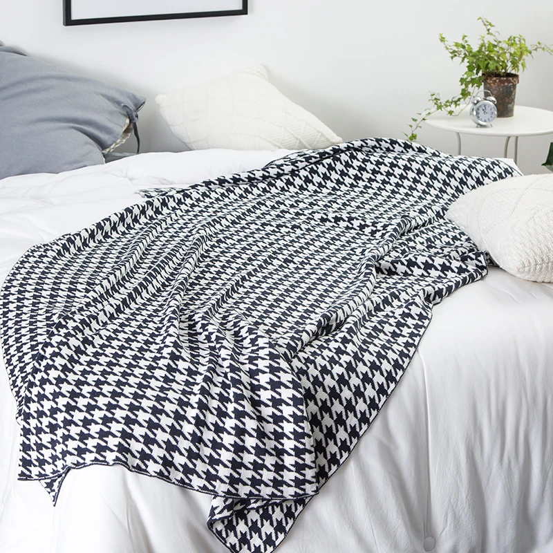 cotton houndstooth blanket for bed sofa soft aircondition chunky knit weighted throw blankets adult summer solid Bedspread
cotton houndstooth blanket for bed sofa soft aircondition chunky knit weighted throw blankets adult summer solid Bedspread