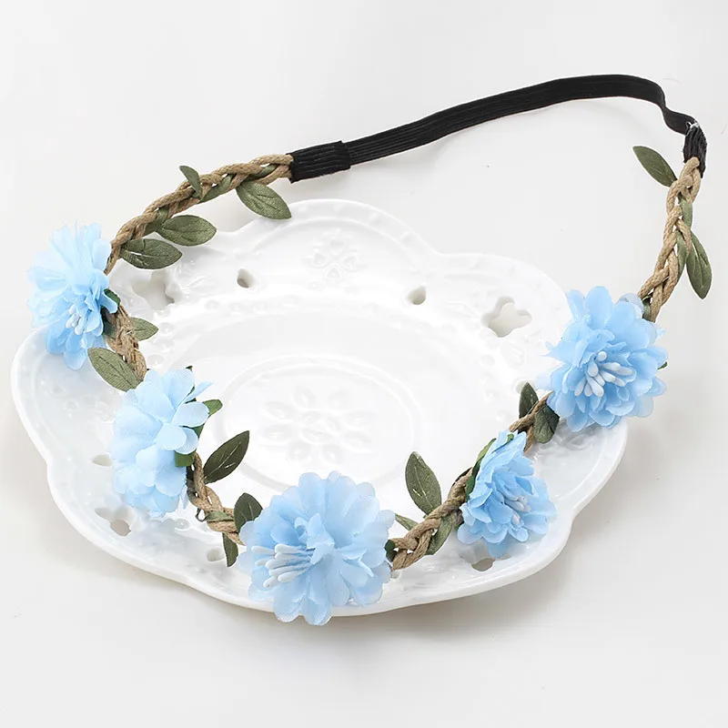 Popular Women's Bride Flower Headband Bohemian Style Floral Flower Garland Hairband Ladies Girl Elastic Beach Hair Accessories
Popular Women's Bride Flower Headband Bohemian Style Floral Flower Garland Hairband Ladies Girl Elastic Beach Hair Accessories