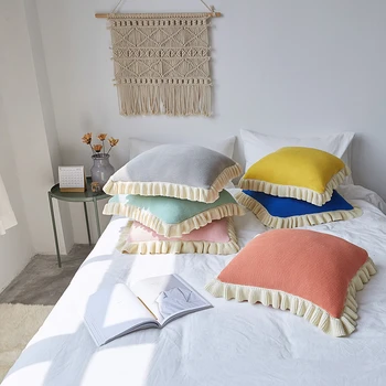 45X45cm pink blue coffee white solid cotton knitted lace cushion sofa decoration consice cushion nordic room decor soft pads
45X45cm pink blue coffee white solid cotton knitted lace cushion sofa decoration consice cushion nordic room decor soft pads