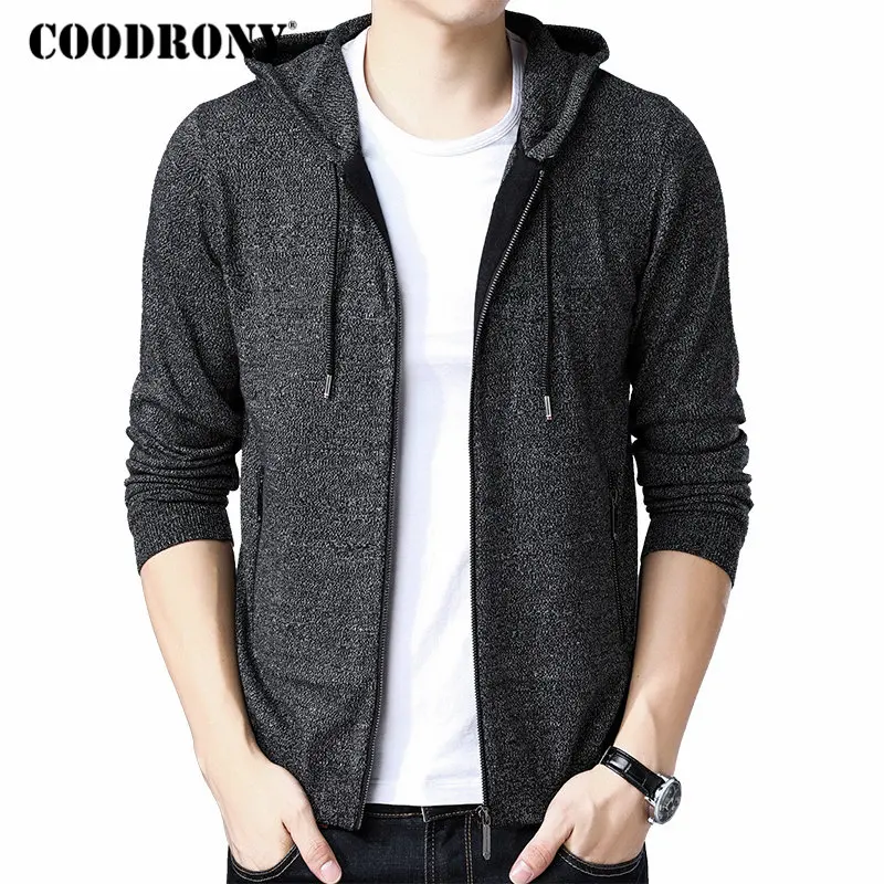 COODRONY Thick Warm Sweater Men 2018 Winter New Arrival Casual Hooded Sweatercoat Zipper Knitted Cashmere Wool Cardigan Men 8249
COODRONY Thick Warm Sweater Men 2018 Winter New Arrival Casual Hooded Sweatercoat Zipper Knitted Cashmere Wool Cardigan Men 8249