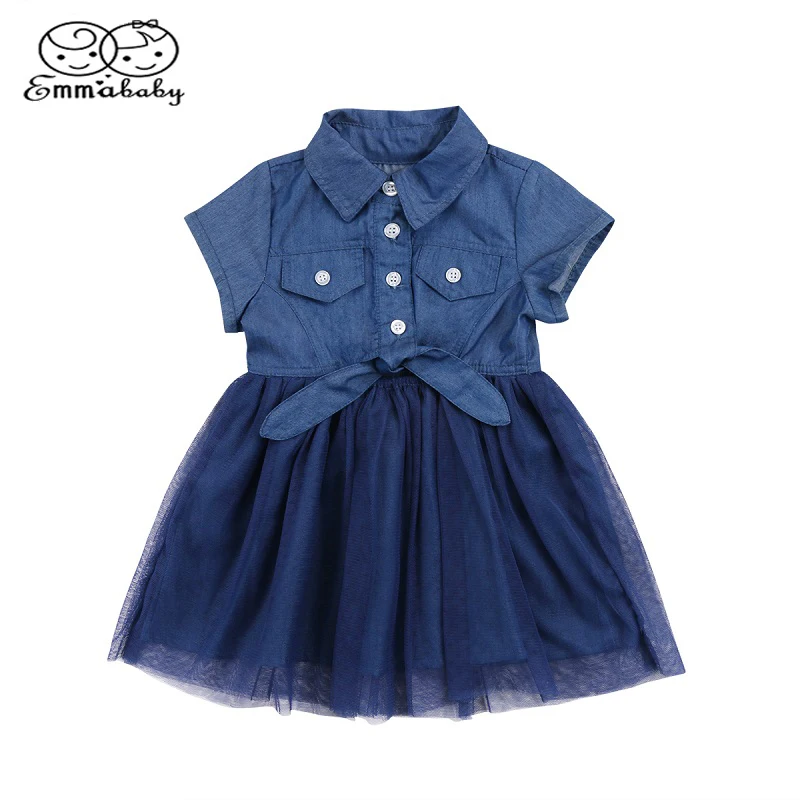 Emmababy Autumn Toddler Baby Dress Kids Girls Jeans Denim Short Sleeve Ruffles Lace Dress Clothing 2-7Y
Emmababy Autumn Toddler Baby Dress Kids Girls Jeans Denim Short Sleeve Ruffles Lace Dress Clothing 2-7Y
