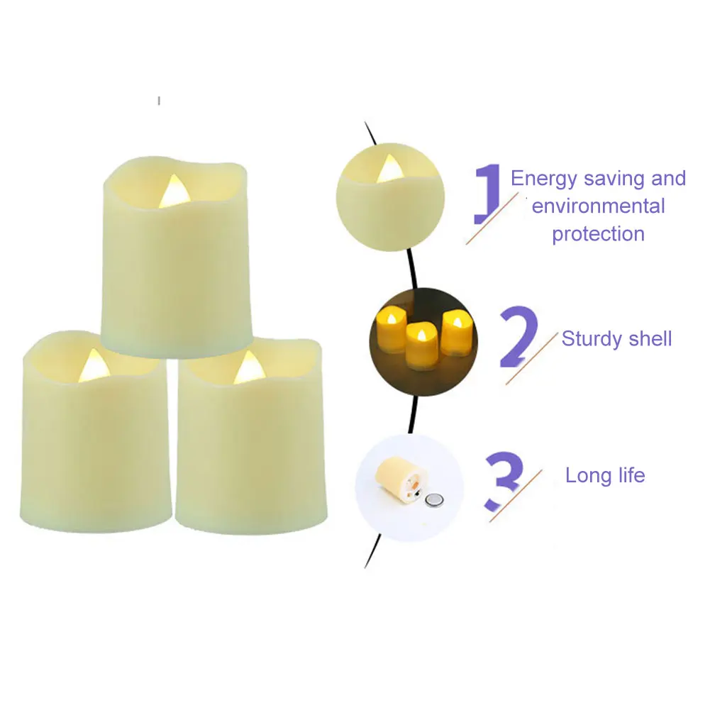 Battery Powered Simulation Candle Flameless Electric LED Candle Light for Homade Decor TSH Shop
Battery Powered Simulation Candle Flameless Electric LED Candle Light for Homade Decor TSH Shop