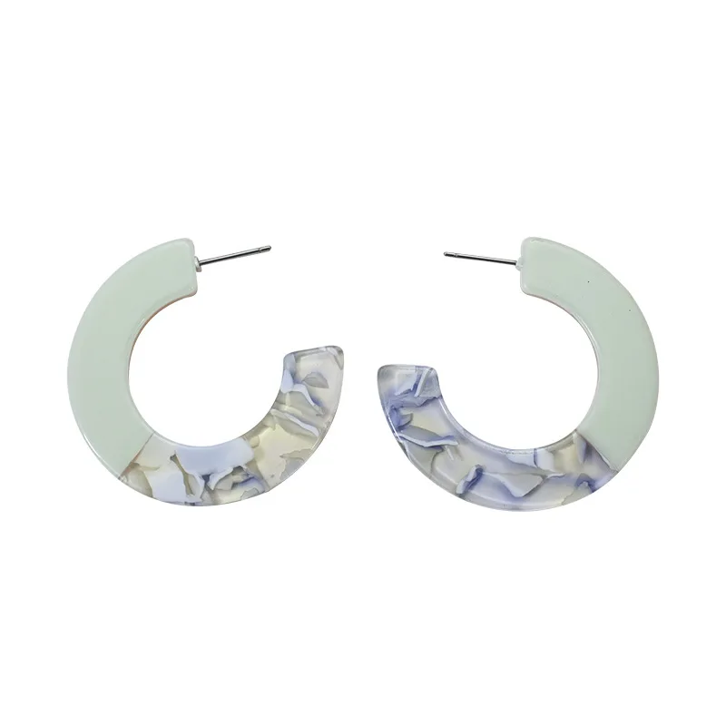 UJBOX 2019 Japanese Korean Tri-color Acetate Stitching Earrings Women 40mm Big Summer Beach Resin Acetic Acid Hoop Earrings
UJBOX 2019 Japanese Korean Tri-color Acetate Stitching Earrings Women 40mm Big Summer Beach Resin Acetic Acid Hoop Earrings
