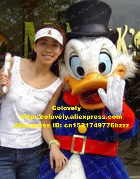 Cute White Donald Duck Mascot Costume Mascotte Quackquack Die Ente Duckling With Big Hairy Head Big Black Hat No.1271 Free Ship
Cute White Donald Duck Mascot Costume Mascotte Quackquack Die Ente Duckling With Big Hairy Head Big Black Hat No.1271 Free Ship