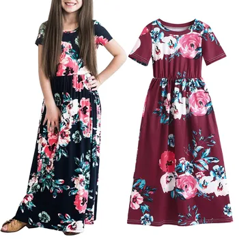 baby girl clothes Short Sleeve Floral Print Casual Dresses With Pocket Maxi Princess Dress Enfant Fille Meisjes Jurk
baby girl clothes Short Sleeve Floral Print Casual Dresses With Pocket Maxi Princess Dress Enfant Fille Meisjes Jurk