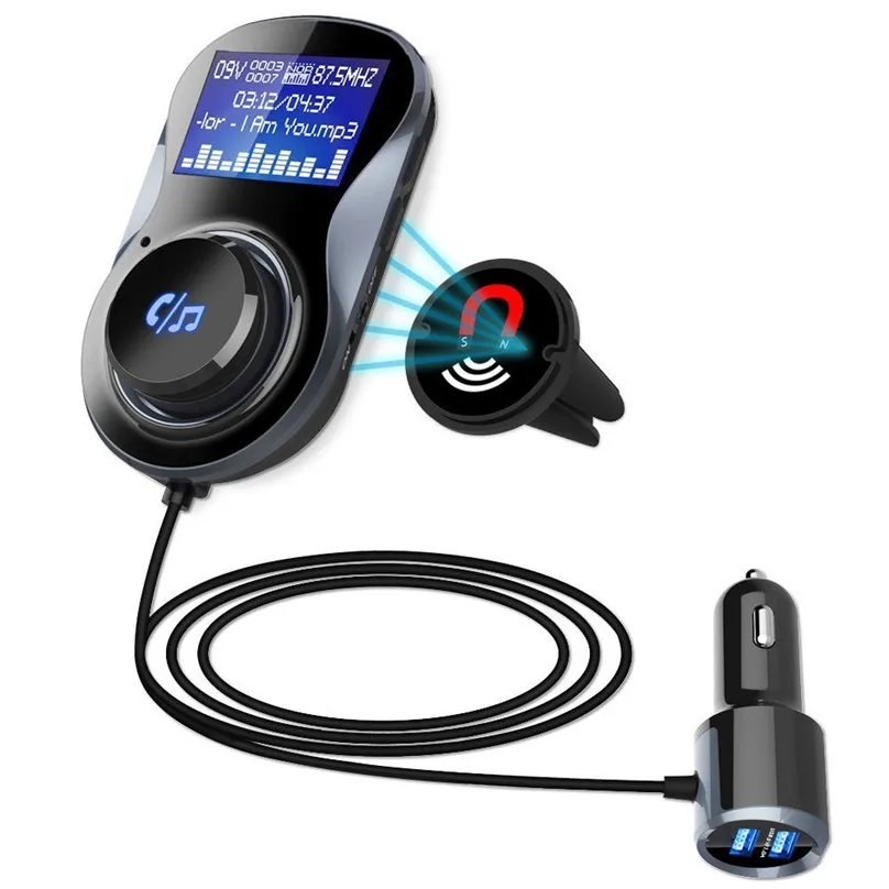 Bluetooth FM Transmitter Audio Car Mp3 Player Wireless In-Car FM Modulator Handsfree Bluetooth Car Kit with LCD Display #F30OT25
Bluetooth FM Transmitter Audio Car Mp3 Player Wireless In-Car FM Modulator Handsfree Bluetooth Car Kit with LCD Display #F30OT25