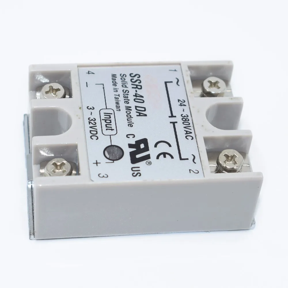 10PCS SSR-40 DA DC to AC DC-AC Solid State Relay Module SSR-40DA Temperature Controller 24V-380V 40A 250V
10PCS SSR-40 DA DC to AC DC-AC Solid State Relay Module SSR-40DA Temperature Controller 24V-380V 40A 250V