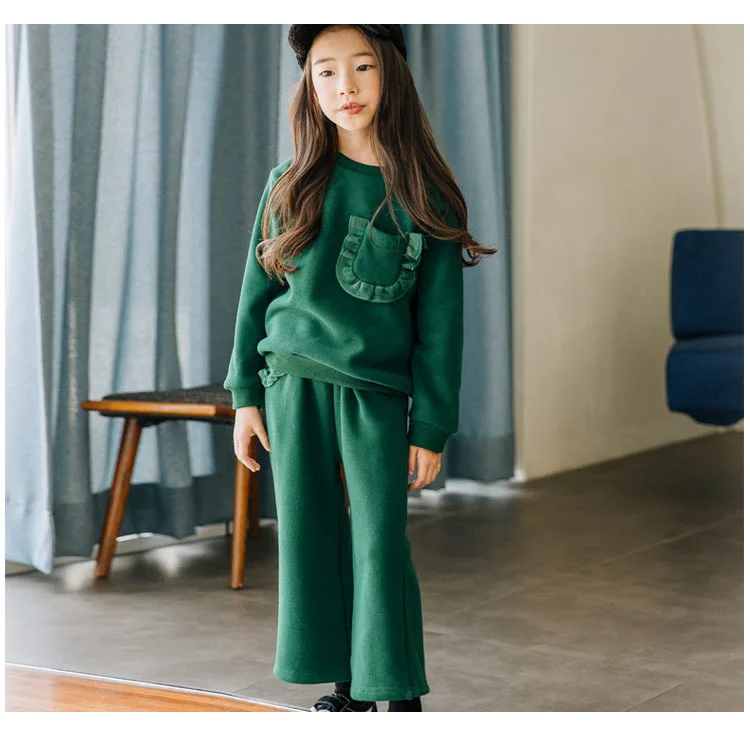 Girls Outfits Christmas Fleece Autumn Winter Set For Girls Sports Warm Kids Clothing Sets 2018 Sweatshirts + Pants Set 2 Pcs 4 5 6 7 8 9 10 11 12 13 14 15 years little big toddler girl sets clothes set for girls (2).jpg