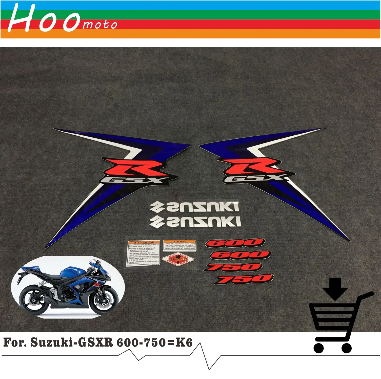 New for Suzuki GSXR GSX-R GSX R 600 K6 2007 MOTO High Quality Decals Sticker Motorcycle Car-styling Stickers More K6 K8 K11 K7
New for Suzuki GSXR GSX-R GSX R 600 K6 2007 MOTO High Quality Decals Sticker Motorcycle Car-styling Stickers More K6 K8 K11 K7