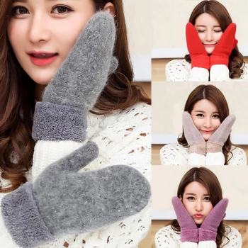 Winter Thicker Warm Knit Wool Free Size 1Pair Velvet High Quality Lovely Double Thickening Solid Female Gloves Cashmere Ladies
Winter Thicker Warm Knit Wool Free Size 1Pair Velvet High Quality Lovely Double Thickening Solid Female Gloves Cashmere Ladies