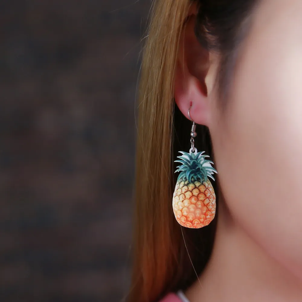 Cute Fruit dangle Earrings Brushed Pineapple long Earrings Earrings Acrylic Jewelry Bijoux new year gift earrings accessories
Cute Fruit dangle Earrings Brushed Pineapple long Earrings Earrings Acrylic Jewelry Bijoux new year gift earrings accessories