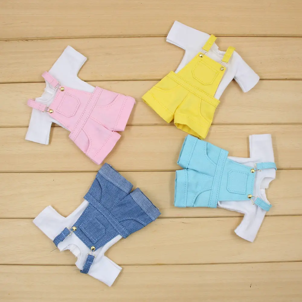 Outfit for blyth 1/6 doll jumpsuit Rompers with white shirt suspender trousers pink blue oversize clothes ICY licca gift
Outfit for blyth 1/6 doll jumpsuit Rompers with white shirt suspender trousers pink blue oversize clothes ICY licca gift