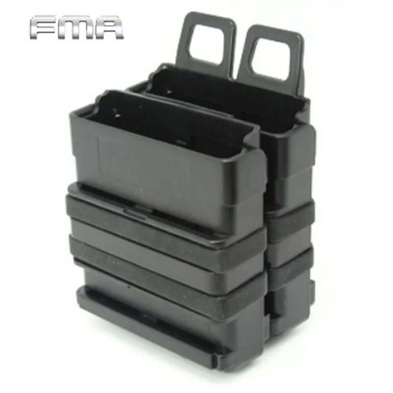 2-FMA-Airsoft-Rifle-5-56-Mag-M4-Magazine-Fast-Attach-Tactical-Pouch-Molle-System-Module-Combination
