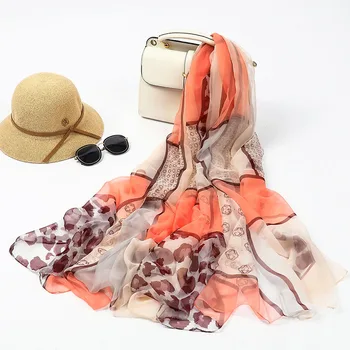 2019 Spring Silk scarf Soft Yarn High-quality leopard Printed shawl foulard femme chiffon hijab womens striped shawl poncho
2019 Spring Silk scarf Soft Yarn High-quality leopard Printed shawl foulard femme chiffon hijab womens striped shawl poncho