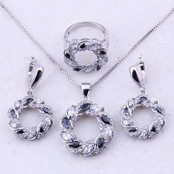 High Quality Black Crystal & White AAA Zircon Jewelry Sets For Women Party Fashion Jewelry J0006
High Quality Black Crystal & White AAA Zircon Jewelry Sets For Women Party Fashion Jewelry J0006