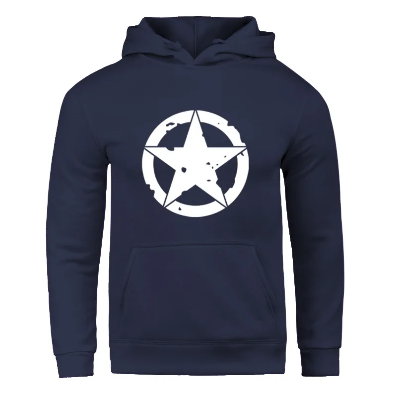 Tide Winter Hoodies Cool Hooded Fleece Men Captain America Shield Pattern Printed Light Warm Joker Sportswear Long Sleeved Tops
Tide Winter Hoodies Cool Hooded Fleece Men Captain America Shield Pattern Printed Light Warm Joker Sportswear Long Sleeved Tops