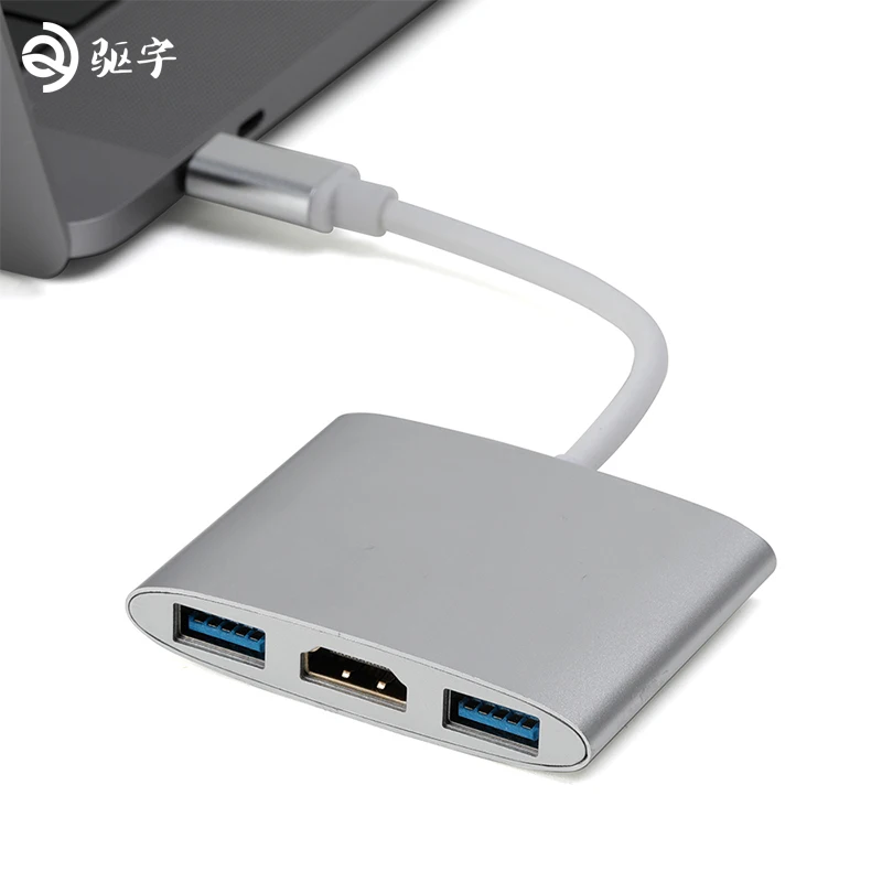 Type C to 4K HDMI USB3.0 Converter USB-C to USB3.0 Hub Splitter Adapter for Macbook
Type C to 4K HDMI USB3.0 Converter USB-C to USB3.0 Hub Splitter Adapter for Macbook