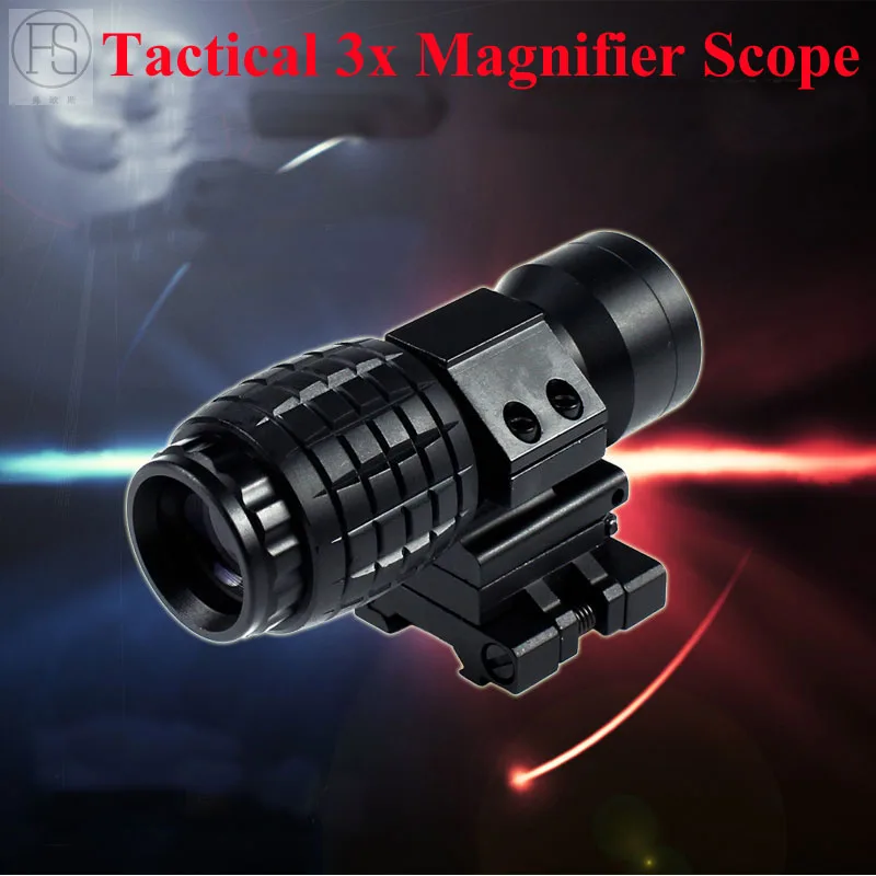New Tactical 3X Magnifier Scope Sight With Flip To Side Mount For 20mm Rail Hunting Airsoft Gun Military Compact Shooting Sight
New Tactical 3X Magnifier Scope Sight With Flip To Side Mount For 20mm Rail Hunting Airsoft Gun Military Compact Shooting Sight