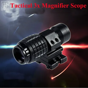 New Tactical 3X Magnifier Scope Sight With Flip To Side Mount For 20mm Rail Hunting Airsoft Gun Military Compact Shooting Sight
New Tactical 3X Magnifier Scope Sight With Flip To Side Mount For 20mm Rail Hunting Airsoft Gun Military Compact Shooting Sight