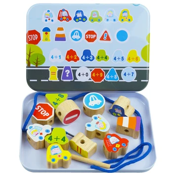 Cartoon Animals Fruit Beech Wood Block Wooden Toys Stringing Threading Beads Game Early Education Color & Shape Toy for Baby Kid
Cartoon Animals Fruit Beech Wood Block Wooden Toys Stringing Threading Beads Game Early Education Color & Shape Toy for Baby Kid