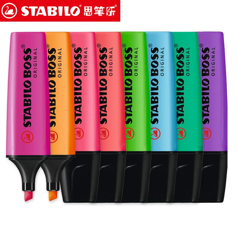 Germany STABILO Highlighter Maker Pen 70 BOSS 2mm-5mm Oblique Nib Painting Pen Highlighters Students Office Focus Notes Pen Etui
Germany STABILO Highlighter Maker Pen 70 BOSS 2mm-5mm Oblique Nib Painting Pen Highlighters Students Office Focus Notes Pen Etui