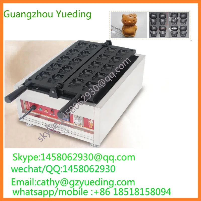 CE approved Professional cake baking machines/cat shape waffle maker/electric cartoon waffle maker
CE approved Professional cake baking machines/cat shape waffle maker/electric cartoon waffle maker