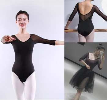 Ballet Leotards For Women New Long Sleeve Comfortable Practice Dance Costume Dark Purple Gymnastics Leotard Ballet Dress 
Ballet Leotards For Women New Long Sleeve Comfortable Practice Dance Costume Dark Purple Gymnastics Leotard Ballet Dress