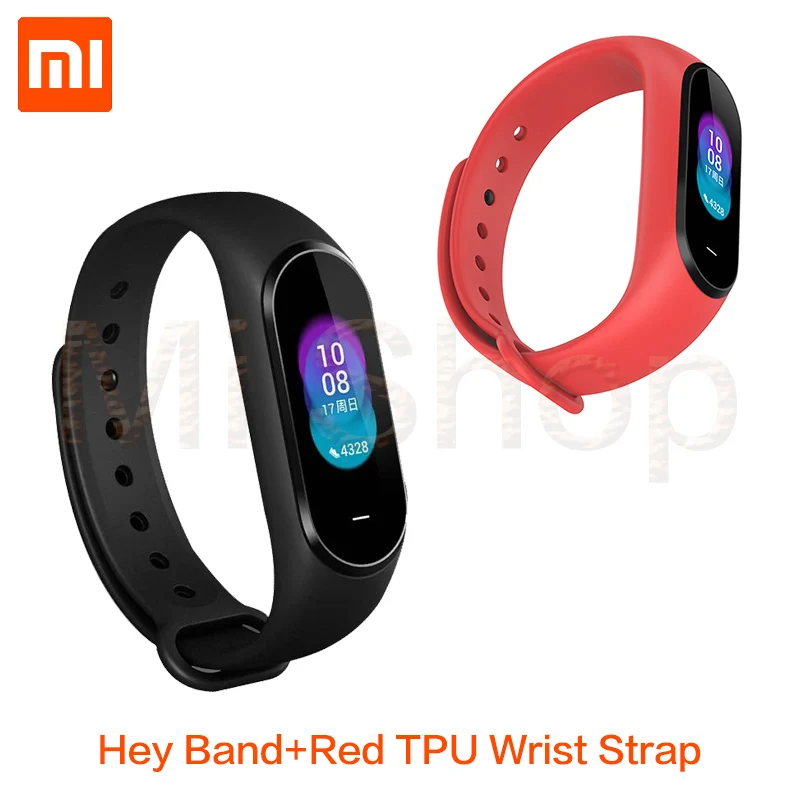 Xiaomi Hey Plus Smartband and red