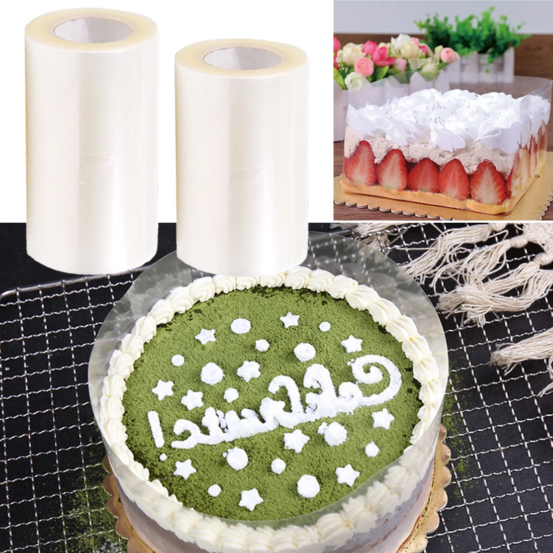 Transparent Clear Mousse Surrounding Edge Wrapping Tape 10m For Baking Cake Collar Roll Packaging DIY Cake Decorating Tools
Transparent Clear Mousse Surrounding Edge Wrapping Tape 10m For Baking Cake Collar Roll Packaging DIY Cake Decorating Tools