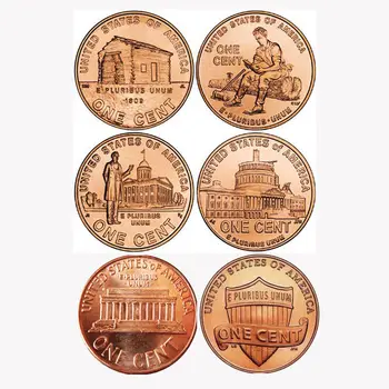 United States USA Set 6 Coins, 1 One Cent, A-UNC, Collectible, Special gift, 100% Real Original Genuine coins
United States USA Set 6 Coins, 1 One Cent, A-UNC, Collectible, Special gift, 100% Real Original Genuine coins