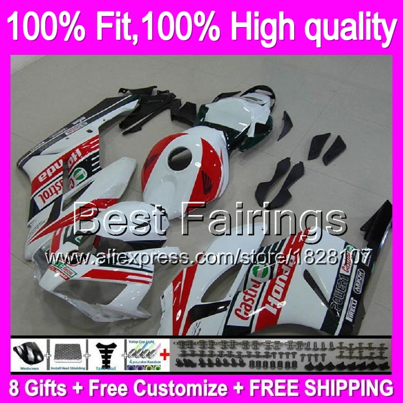 Green white Fairing For HONDA CBR 1000RR 1000 RR 04-05 38B39 Castrol red CBR1000 RR CBR1000RR 04 05 2004 2005 Injection +decal
Green white Fairing For HONDA CBR 1000RR 1000 RR 04-05 38B39 Castrol red CBR1000 RR CBR1000RR 04 05 2004 2005 Injection +decal