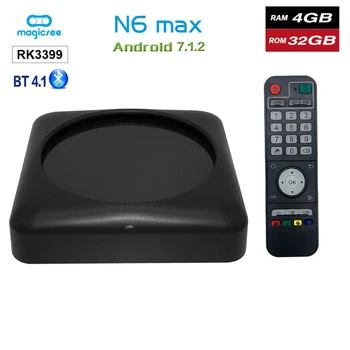 Magicsee N6 Max RK3399 Android 7.1 TV BOX 4G 32G Rom 2.4+5G Dual Wifi 1000M LAN Bluetooth 4.1 Smart Box 4K Set Top Box
Magicsee N6 Max RK3399 Android 7.1 TV BOX 4G 32G Rom 2.4+5G Dual Wifi 1000M LAN Bluetooth 4.1 Smart Box 4K Set Top Box