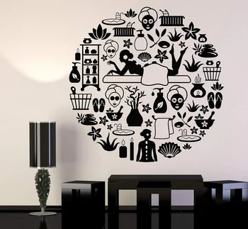 Vinyl wall applique spa salon center beauty health massage sticker wall decoration beauty salon window reference decoration 2MY7
Vinyl wall applique spa salon center beauty health massage sticker wall decoration beauty salon window reference decoration 2MY7