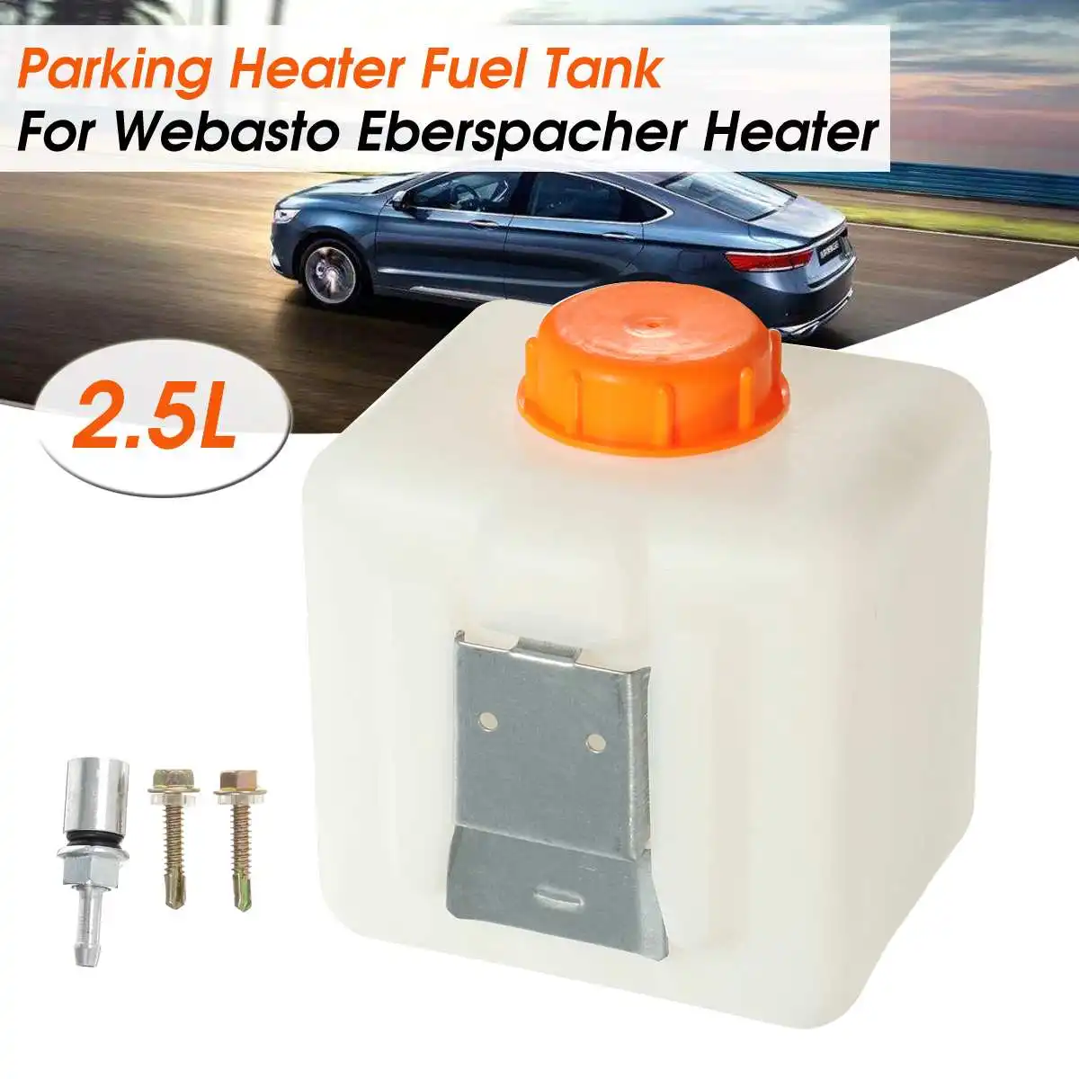 Car Auto 2.5L Capacity White plastic Parking Heater Fuel Tank fit for Eberspacher Heaters with Oil Nozzle Adapter
Car Auto 2.5L Capacity White plastic Parking Heater Fuel Tank fit for Eberspacher Heaters with Oil Nozzle Adapter