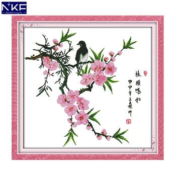 NKF Bird and Flowers Stamped Cross Stitch Kits 11ct 14ct Needlework Embroidery Set Chrinese Counted Cross Stitch for Home Decor
NKF Bird and Flowers Stamped Cross Stitch Kits 11ct 14ct Needlework Embroidery Set Chrinese Counted Cross Stitch for Home Decor