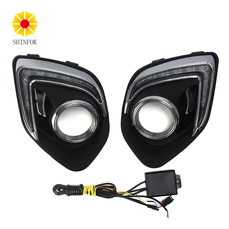 NEW Dimming style Relay Waterproof 12V LED Car light DRL Daytime running lights with fog lamp hole for Mitsubishi ASX 2013 2014
NEW Dimming style Relay Waterproof 12V LED Car light DRL Daytime running lights with fog lamp hole for Mitsubishi ASX 2013 2014