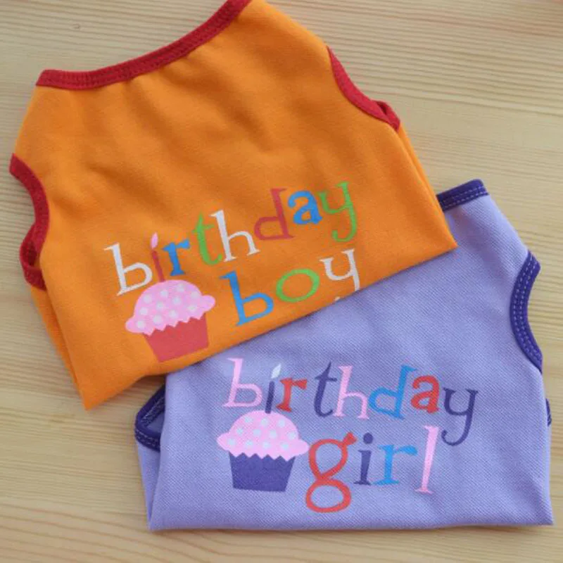New Summer Pet Dog Vest Small Dog Cat Clothes For Boys Girls Birthday Costumes Puppy Cute t Shirt High quality Drop Shipping
New Summer Pet Dog Vest Small Dog Cat Clothes For Boys Girls Birthday Costumes Puppy Cute t Shirt High quality Drop Shipping