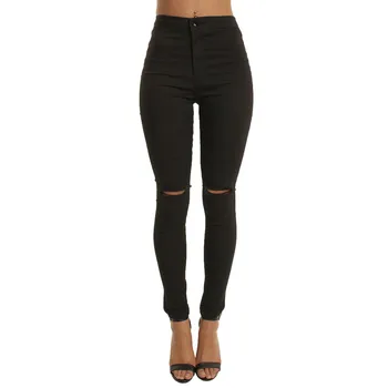 Black Skinny Jeans Woman Ripped Jeans For Women Holes Slim Pencil Denim Pants High Waist Stretch Drop Shipping Джинсы Женские
Black Skinny Jeans Woman Ripped Jeans For Women Holes Slim Pencil Denim Pants High Waist Stretch Drop Shipping Джинсы Женские