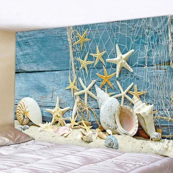 Starfish Fishing Net Wall Hanging Tapestries Boho Tapestry Wall Carpet Photographic Background Cloth Living Room Blanket
Starfish Fishing Net Wall Hanging Tapestries Boho Tapestry Wall Carpet Photographic Background Cloth Living Room Blanket
