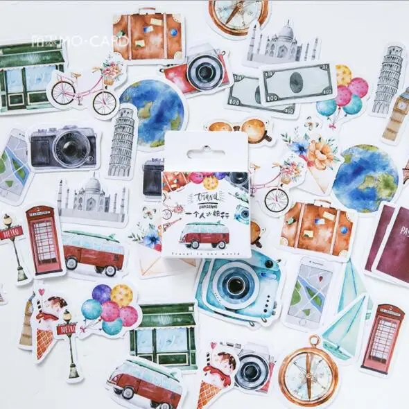 46pcs/box Kawaii Vintage One Person Travel Scrapbooking Sticker Bullet Journal Mobile Paper Decorative Stickers Planner Escolar
46pcs/box Kawaii Vintage One Person Travel Scrapbooking Sticker Bullet Journal Mobile Paper Decorative Stickers Planner Escolar