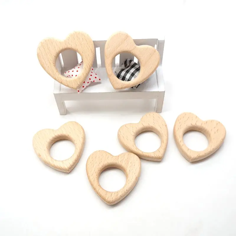 Chenkai 10pcs Heart Wooden Teether Nature Baby Rattle Teething Grasping Toy DIY Organic Eco-friendly Wood Teething Accessories
Chenkai 10pcs Heart Wooden Teether Nature Baby Rattle Teething Grasping Toy DIY Organic Eco-friendly Wood Teething Accessories