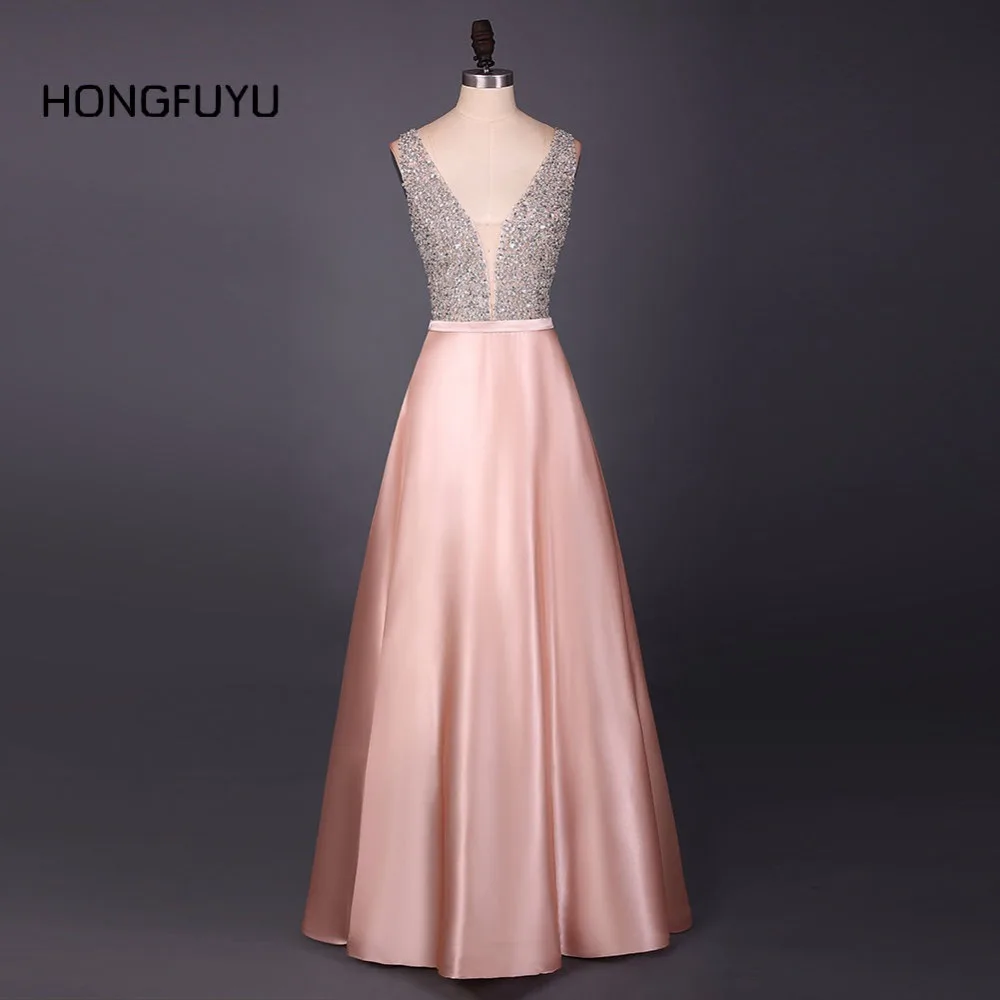 A Line Evening Dress Beading V Neck Sleeveless Long Evening Dresses 2019 Floor Length Satin vestido de festa Formal Party Gowns
A Line Evening Dress Beading V Neck Sleeveless Long Evening Dresses 2019 Floor Length Satin vestido de festa Formal Party Gowns