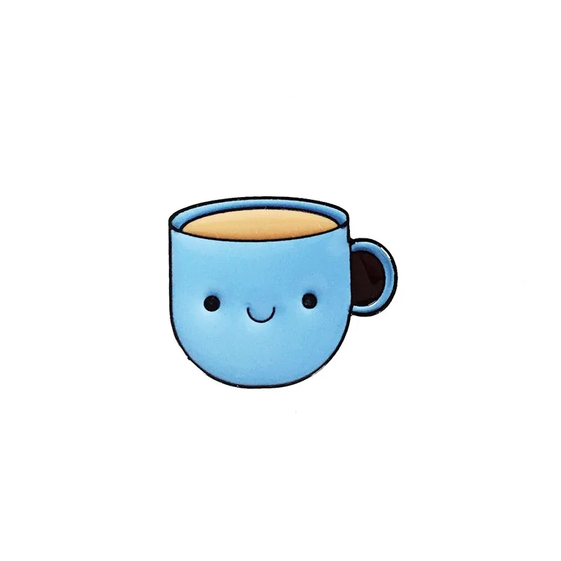 Blue Smiley Coffee Cup Teacup Metal Enamel Brooch Cute Fashion Cup Badge Pin Sweet Trendy Costume Backpack Jewelry Accessories
Blue Smiley Coffee Cup Teacup Metal Enamel Brooch Cute Fashion Cup Badge Pin Sweet Trendy Costume Backpack Jewelry Accessories